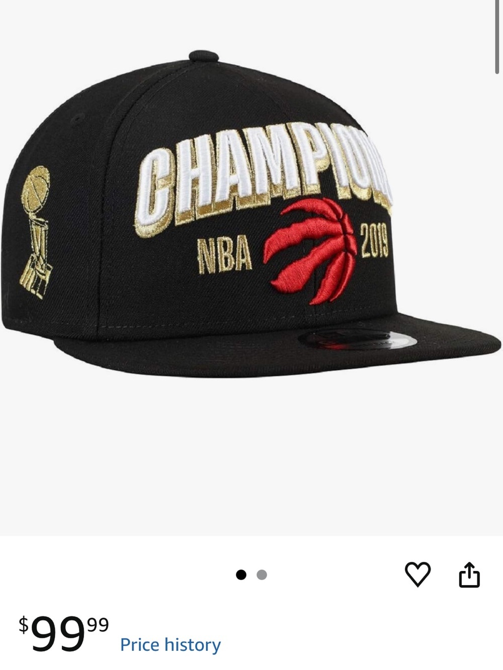 NBA Raptors Championship Hat
